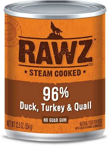 12/12.5 oz. Rawz Dog Duck/Turkey/Quail - Dog/Cat Supplements